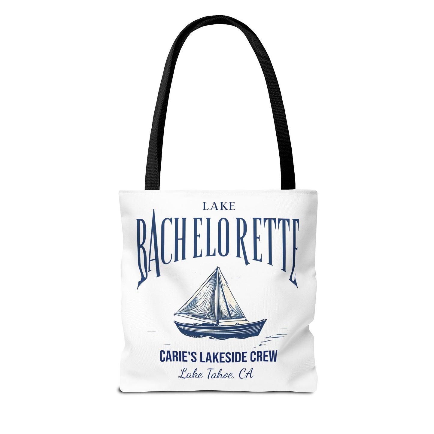 Let's Get Nauti Personalized Tote Bag, Bride Tote Bag, Bridesmaid Tote Bag, Hen Party Favors, Bride Tribe, Lake Bachelorette
