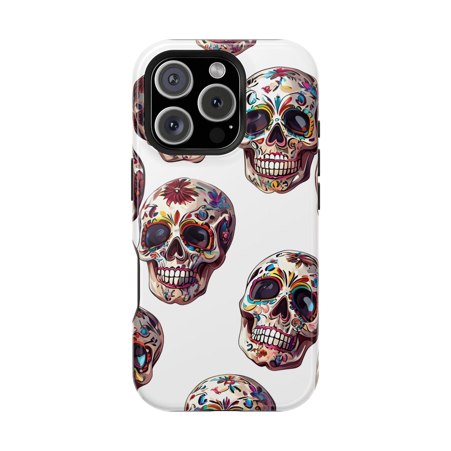 Sugar Skull Phone Case, Dia De Los Muertos, Day Of The Dead, Mexican Tradition, Sugar Skull Art, Wireless Charger
