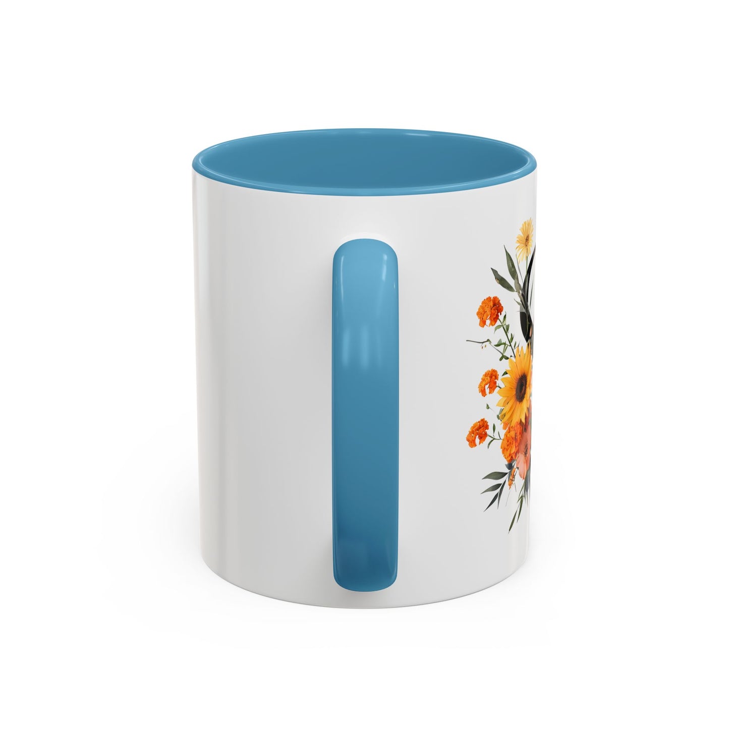 Personalized Floral Monogram - Letter S - Elegant Accent Coffee Mug – Personalized Mothers Day Gift