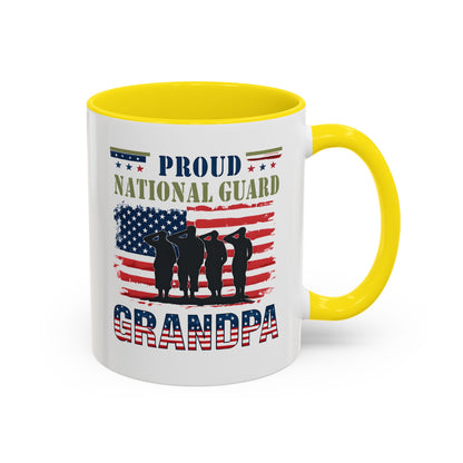 Proud National Guard Grandpa Coffee Mug, Army National Guard, Veteran Appreciation, Gift for Heroes, Military Family Gift