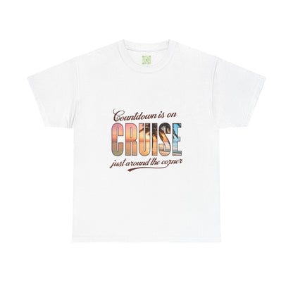 Cruise Countdown Heavy Cotton Tee, Cruise Squad 2025 Shirt, Family Vacation 2025 Tee, Family Cruise Shirt, Custom Travel Shirt