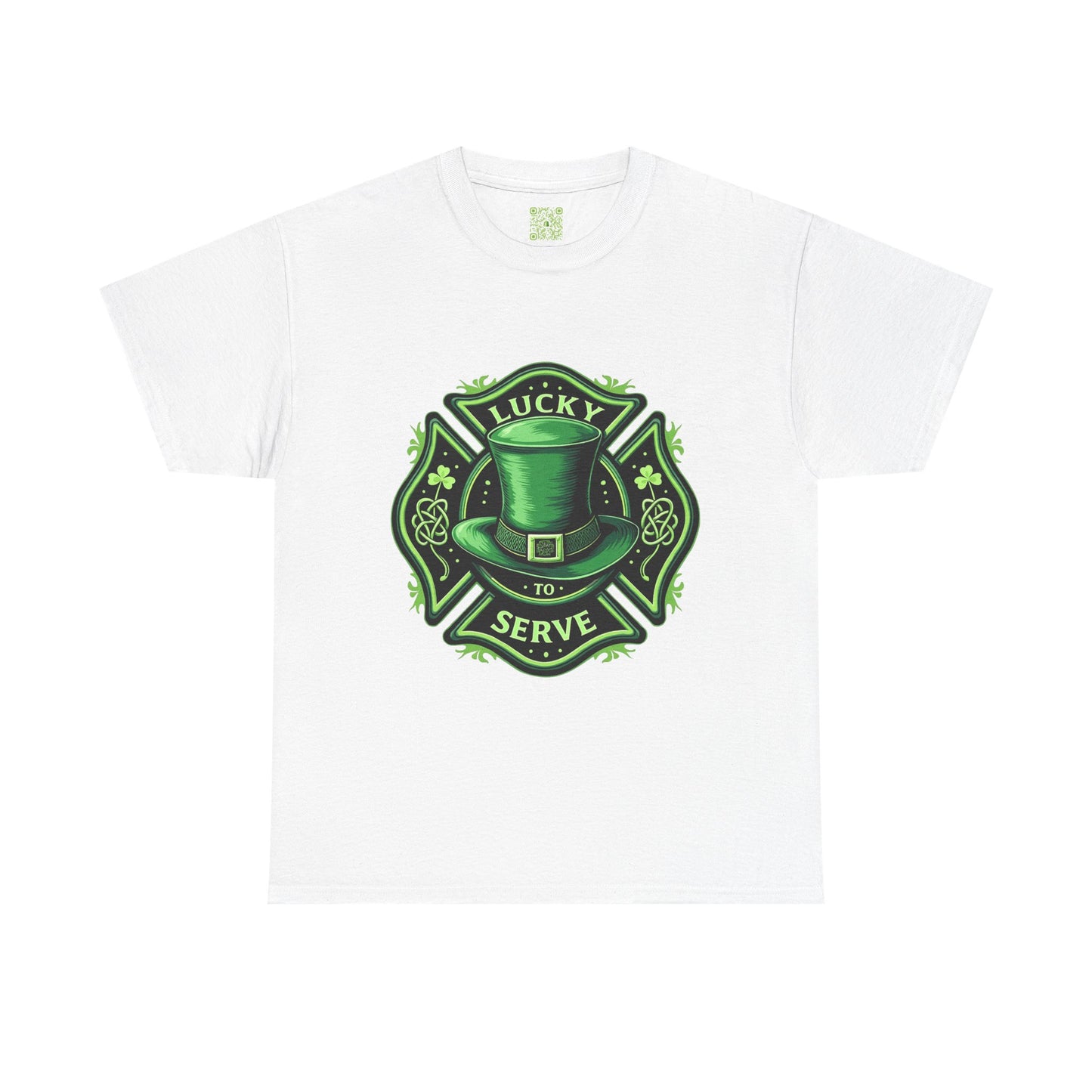 Firefighting Lucky to Serve Tee, Firefighter Gift, Shamrock Tee, St Patrick's Firefighter Day Tee, Fireman Shirt, Firemen Gift