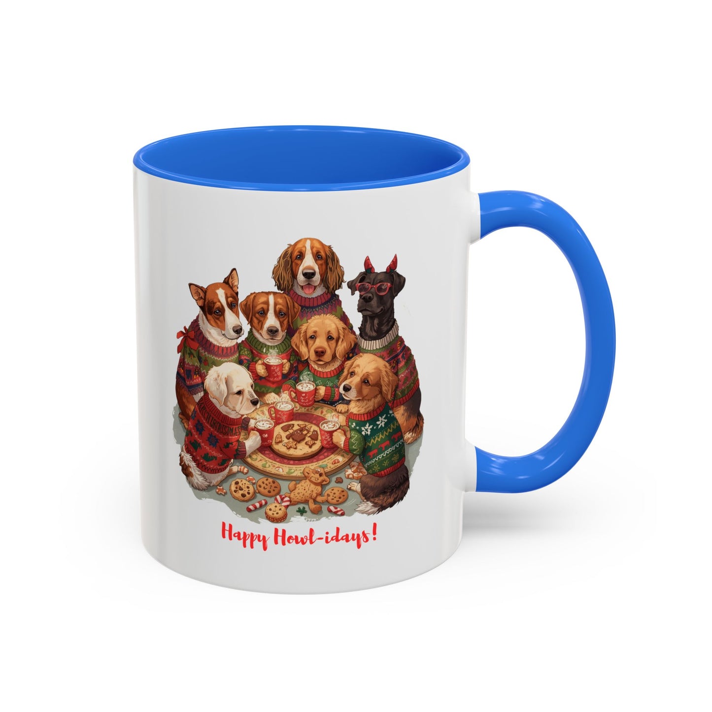 Dog Christmas Mug, Colorful Pet Lover Holiday Mug, Custom Dog Mug, Funny Christmas Dog, Christmas Squad, Merry Christmas Gift