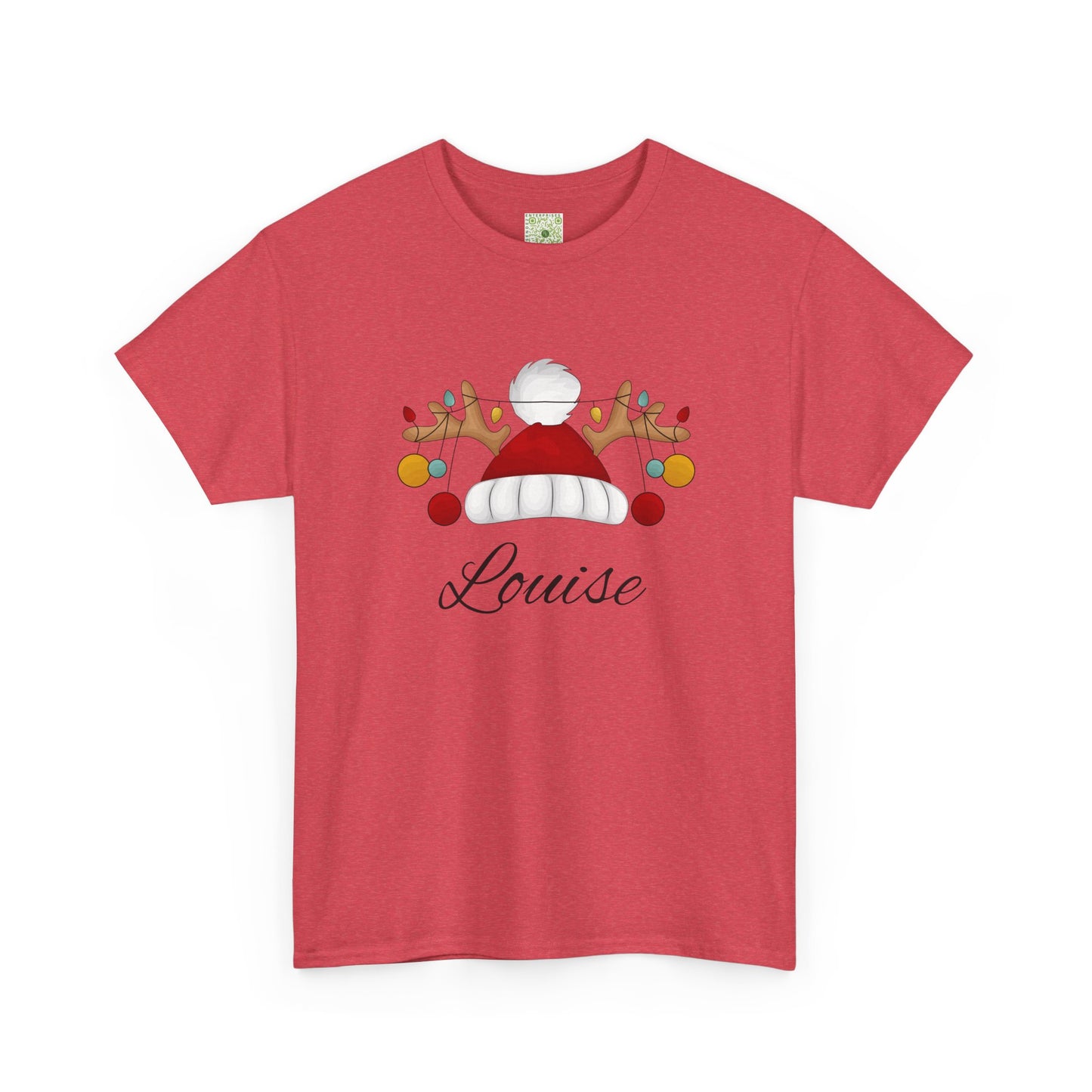 Santa Hat, Personalized Shirt, Reindeer Lights Christmas Shirt, Funny Holiday Tee, Matching Family Christmas Outfit, 2025 Gift