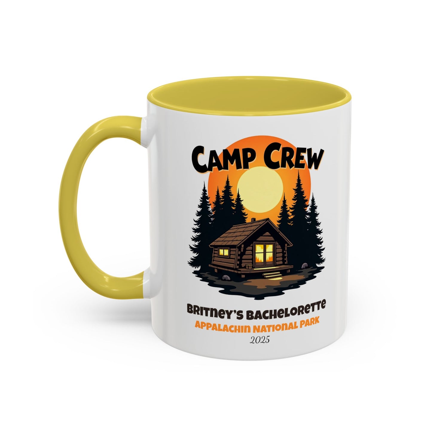 Camp Crew Accent Coffee Mug, Hen Party Favors, Camp Bachelorette, Bachelorette Cup, Girls Trip Gifts, Bride Tribe