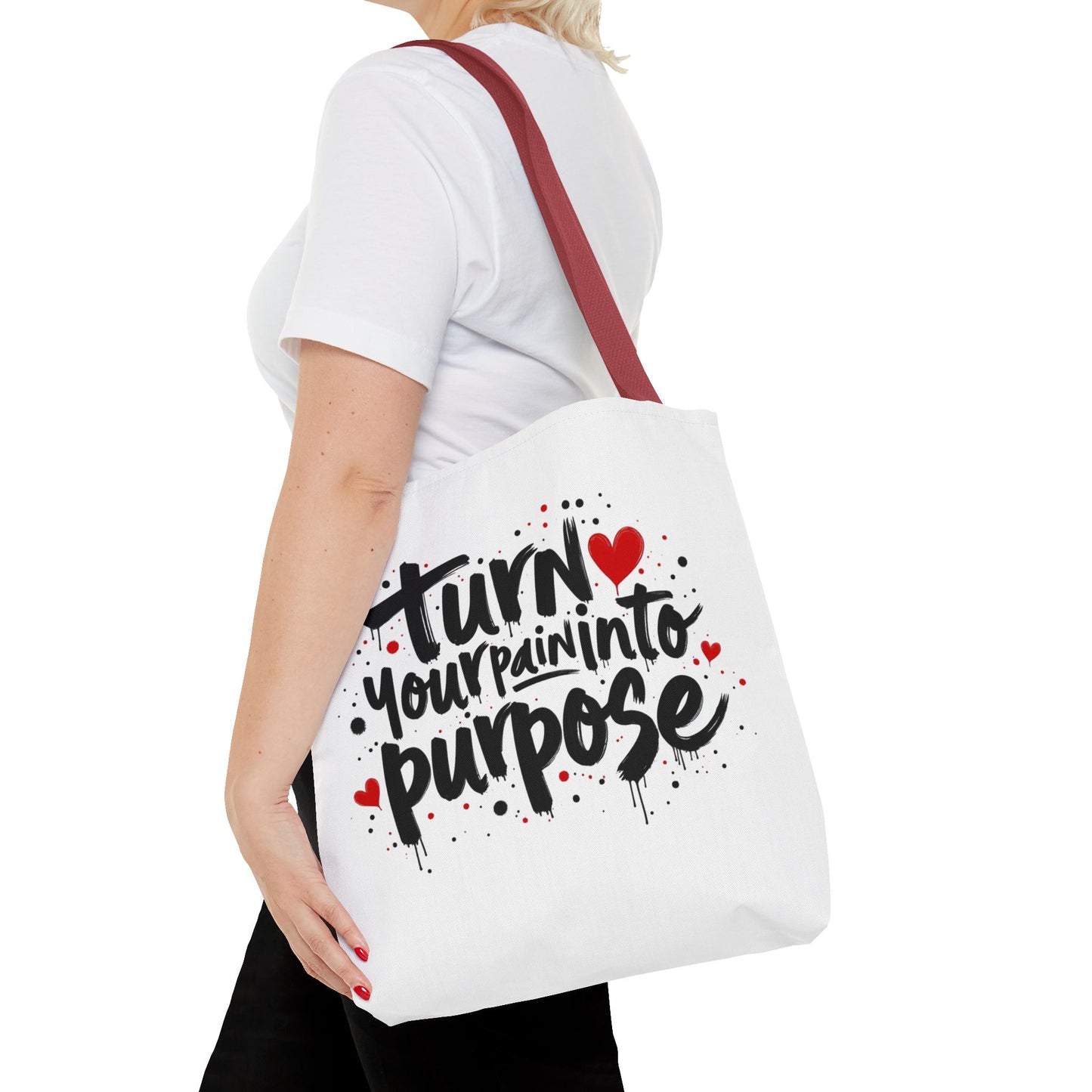 Enneagram 4 Inspirational Tote Bag, Turn Your Pain Into Purpose, Enneagram Type 4, Self Growth, Personality Types