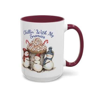 Snowman Holiday Mug - Festive Hot Cocoa Cup, Gift for Winter Lovers, Cozy Drinkware for Christmas, Cute Ceramic Coffee Mug