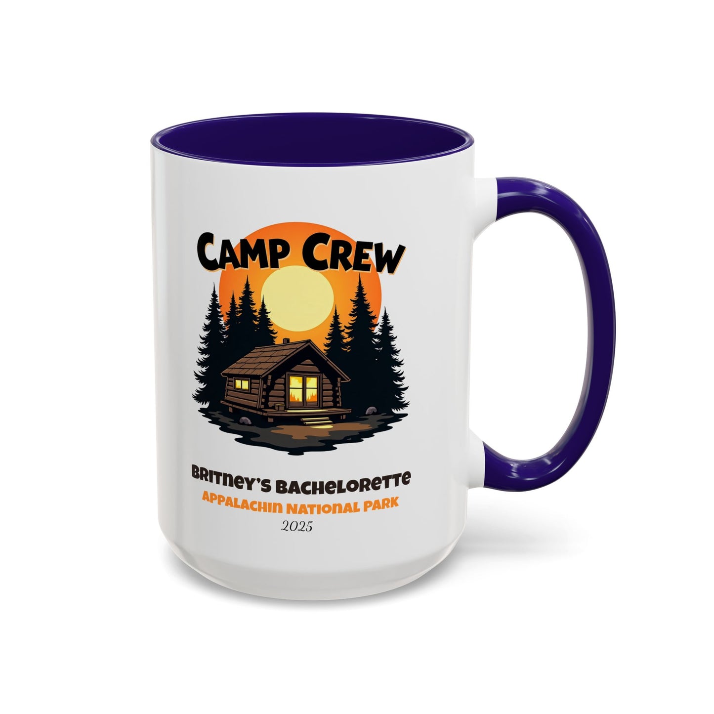Camp Crew Accent Coffee Mug, Hen Party Favors, Camp Bachelorette, Bachelorette Cup, Girls Trip Gifts, Bride Tribe
