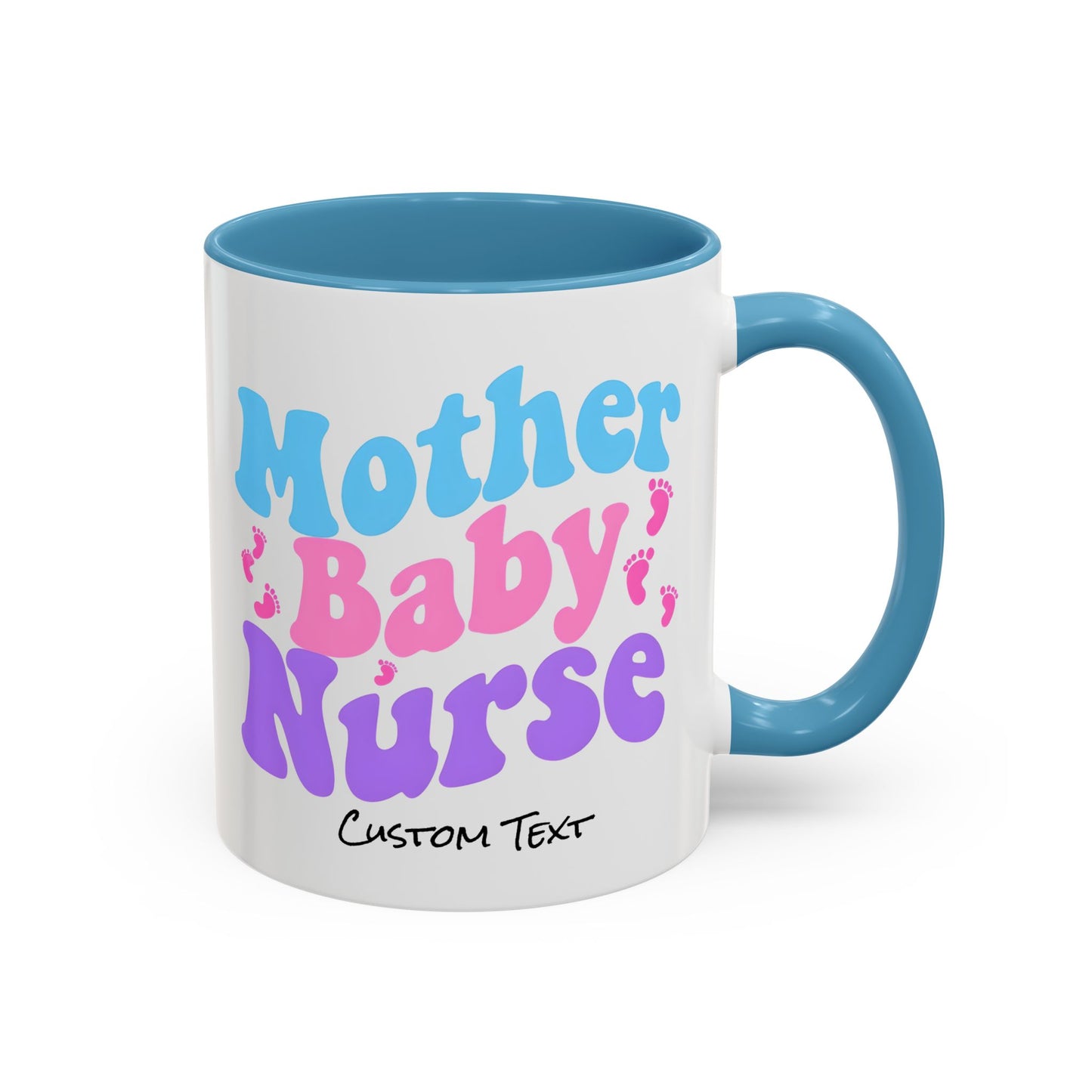 Retro Mother Baby Nurse Coffee Mug, Nurse Practitioner Gift, Labor and Delivery Nurse, Postpartum Gift, Nursery Nurse Cup