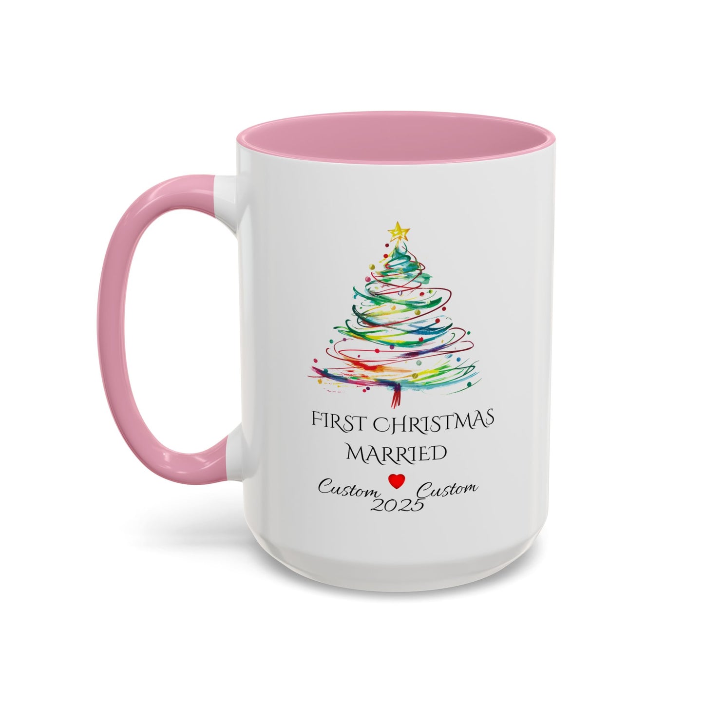 First Year Married Mug, Mr and Mrs Mug, Couple Mug, First Christmas Married, Just Married Gift, Newlywed Gift Ideas