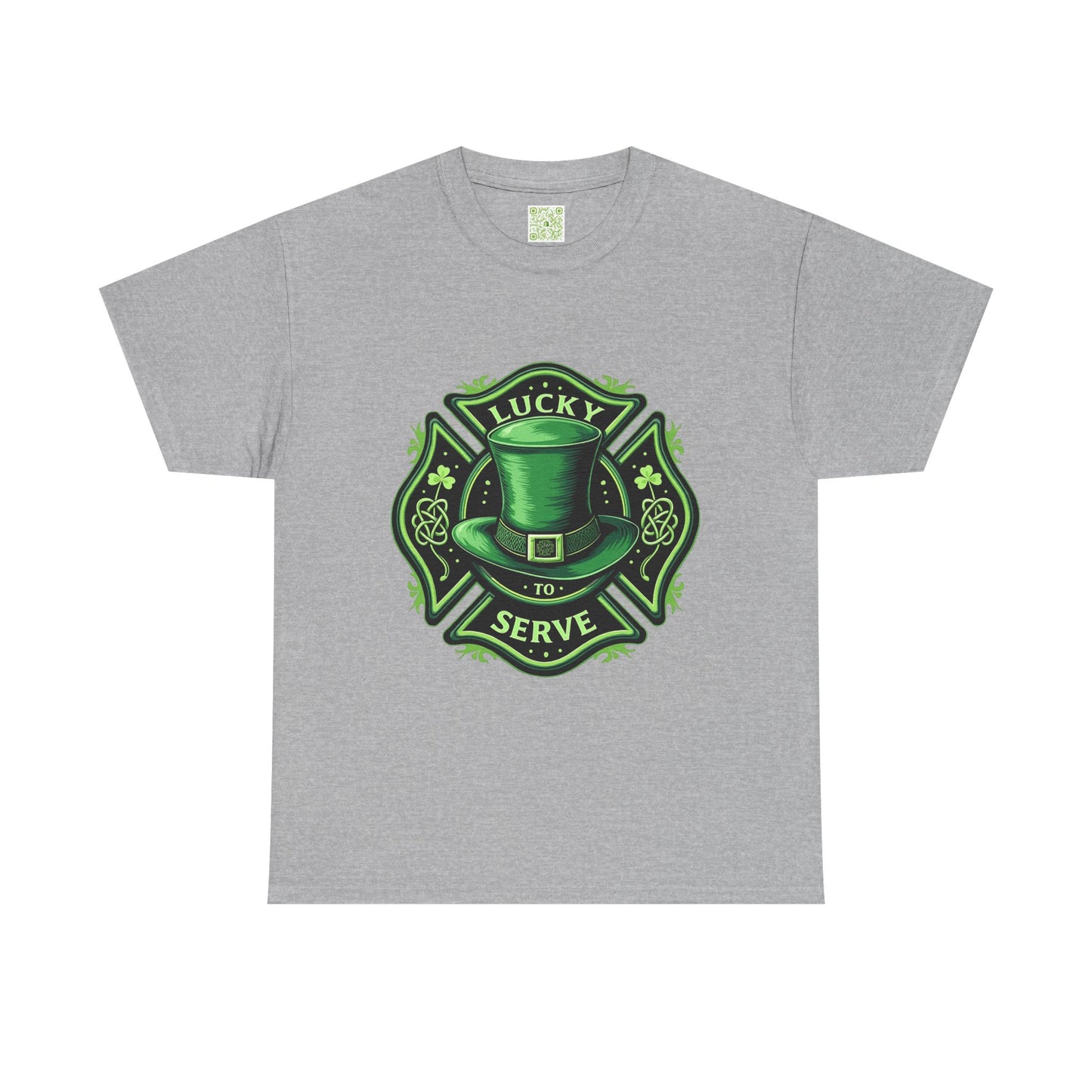 Firefighting Lucky to Serve Tee, Firefighter Gift, Shamrock Tee, St Patrick's Firefighter Day Tee, Fireman Shirt, Firemen Gift