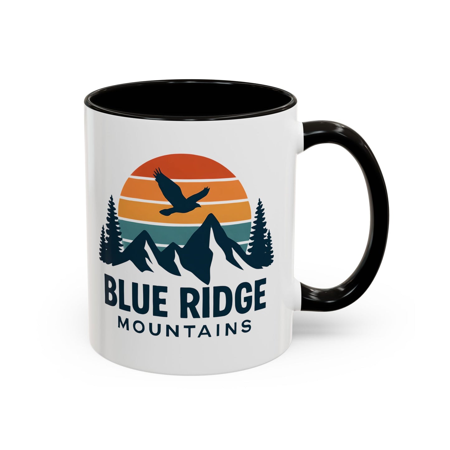 Blue Ridge Mountains, One Happy Camper, Accent Coffee Mug, Blueridge Mug, Blue Ridge Parkway, Camping Coffee Mug, Camping Gift