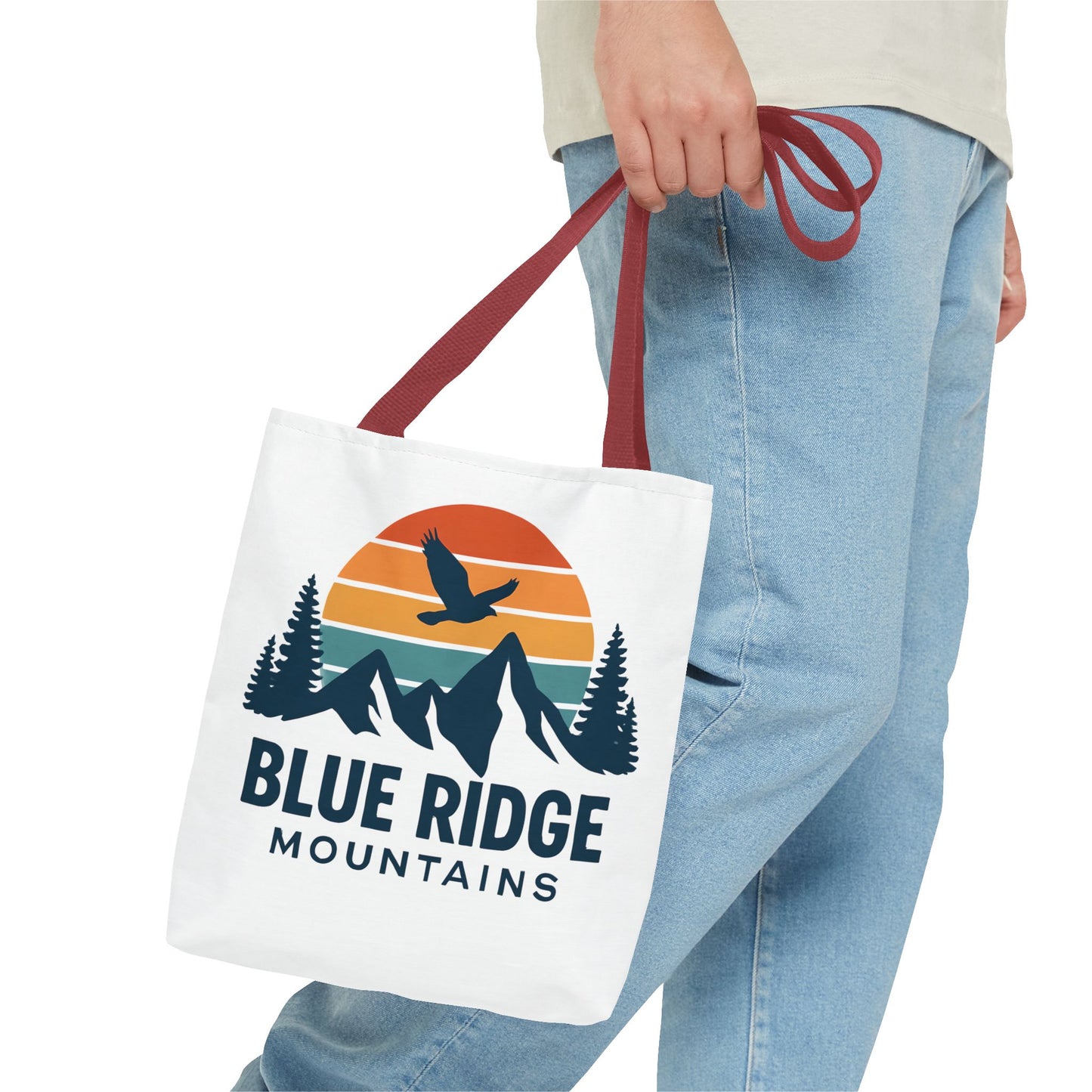 Blue Ridge Mountains Tote, Blue Ridge Parkway Bag, Appalachian Trail Tote, Smokey Mountains Gift, North Carolina Gift