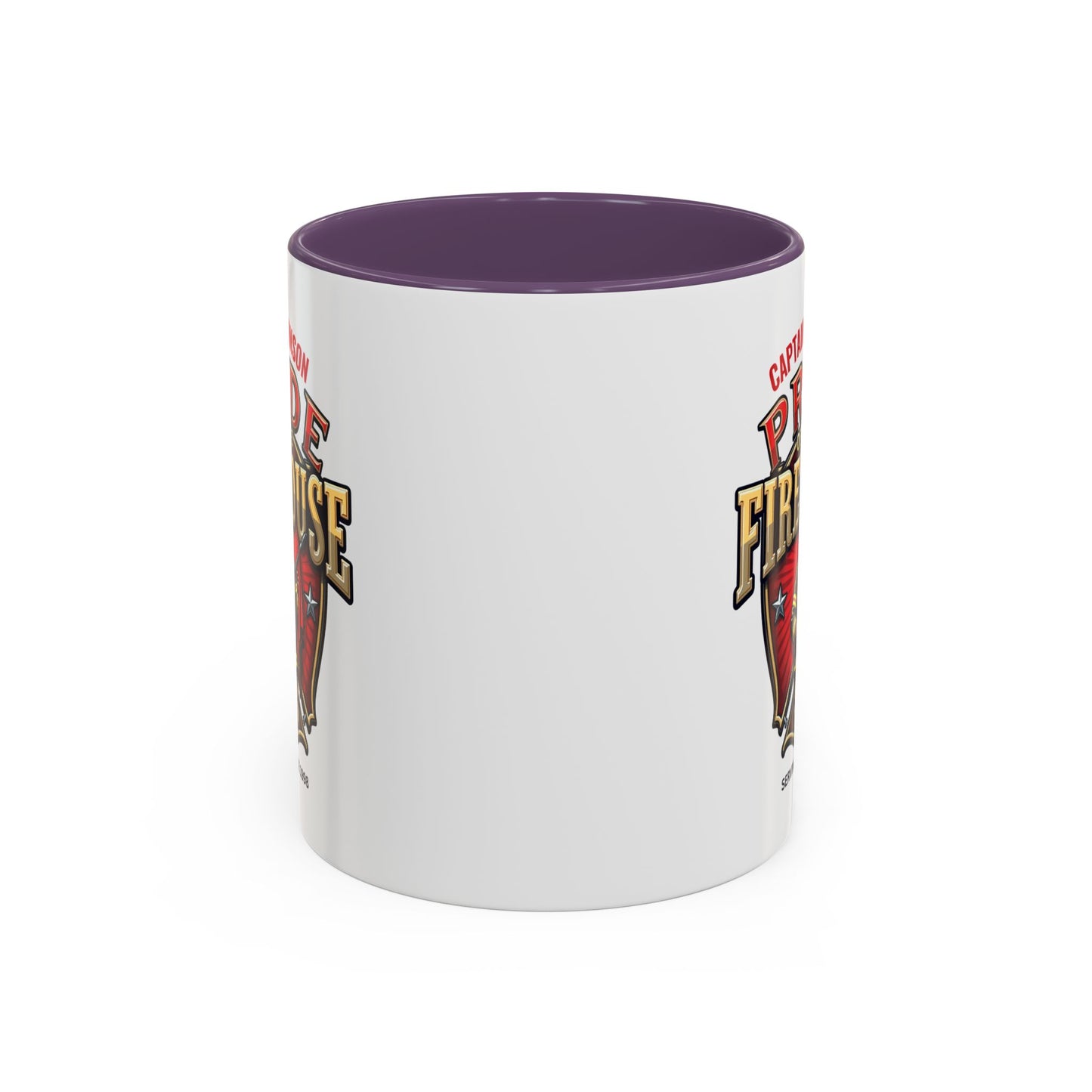 Personalized Pride of the Firehouse Shield Mug, Fire Department, Fire Fighter Gift, Firefighter Mug, Firefighter Dad Gift