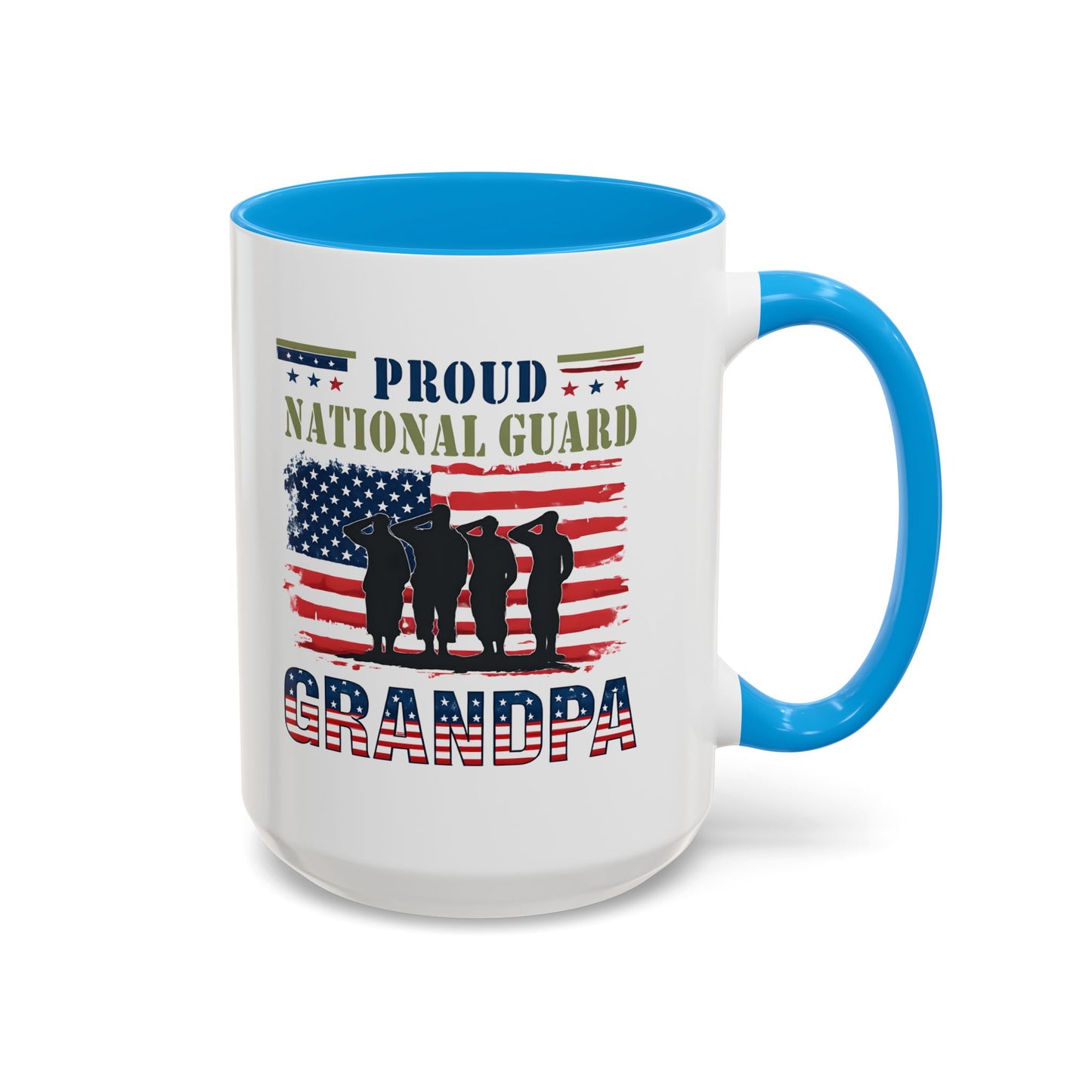 National Guard, Proud Grandpa Coffee Mug, Veteran Appreciation, Gift for Heroes, Military Family Gift
