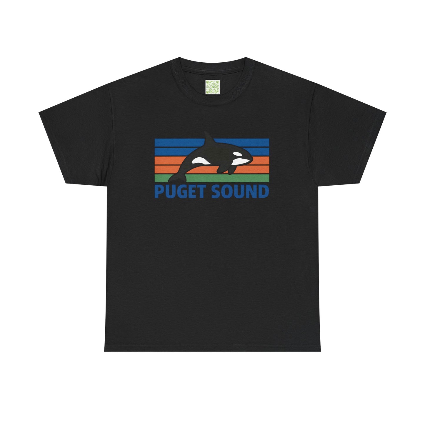 Puget Sound Orca Graphic Tee, Orca Whale Shirt, Unisex Whale Tshirt, Respect The Locals, Whale Watching Shirt