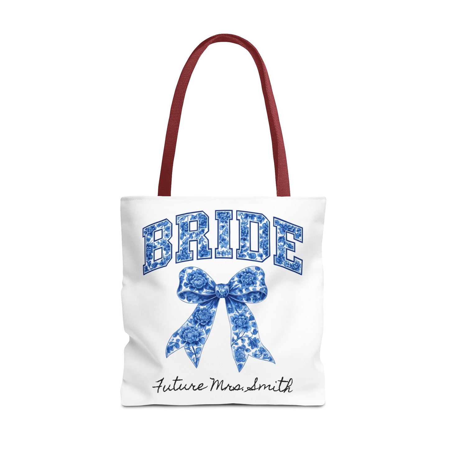 Bridal Tote Bag, Future Mrs. Smith Gift, Wedding Planning, Bride-to-Be Accessory, Personalized Bridal Shower Favor