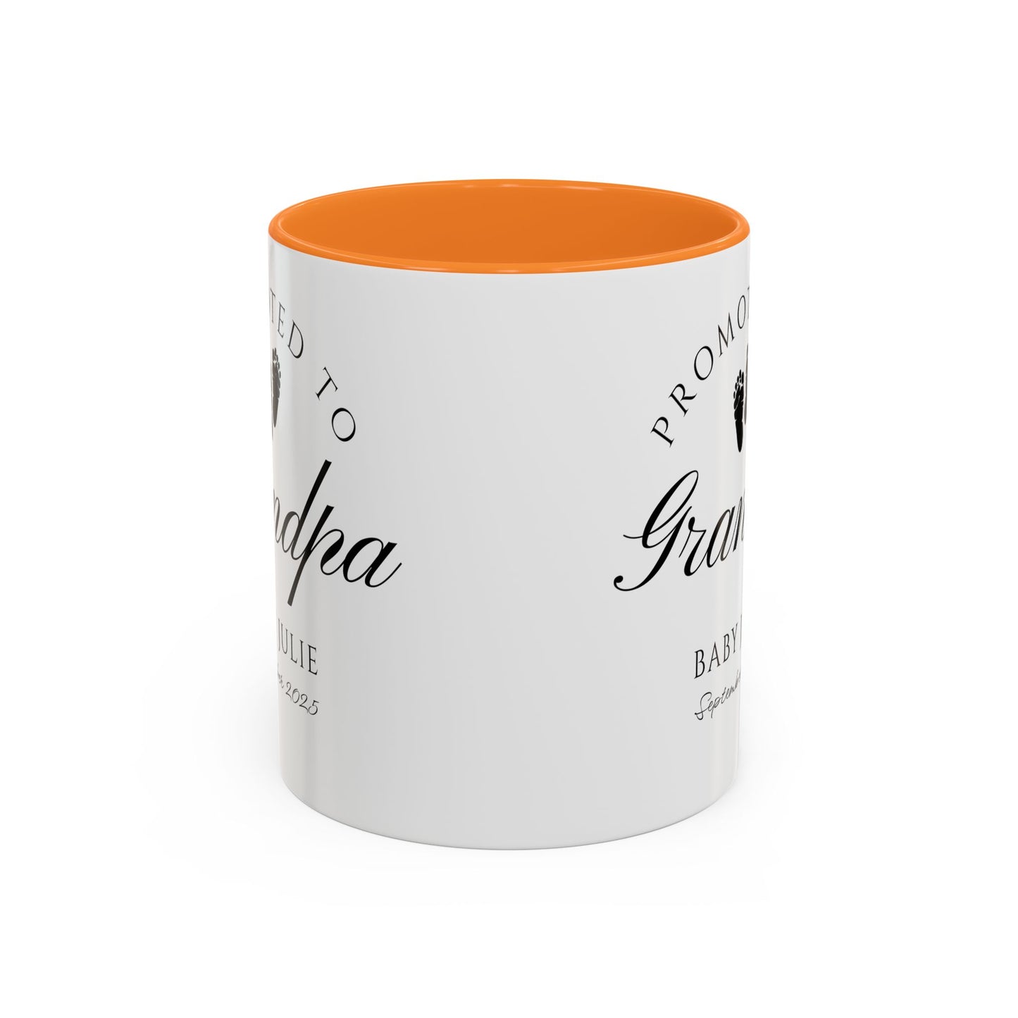 Promoted to Grandpa Mug, Personalized New Grandpa Gift 2025, Custom Baby Announcement Coffee Cup, Pregnancy Reveal for Grandfather, First Grandchild Gift