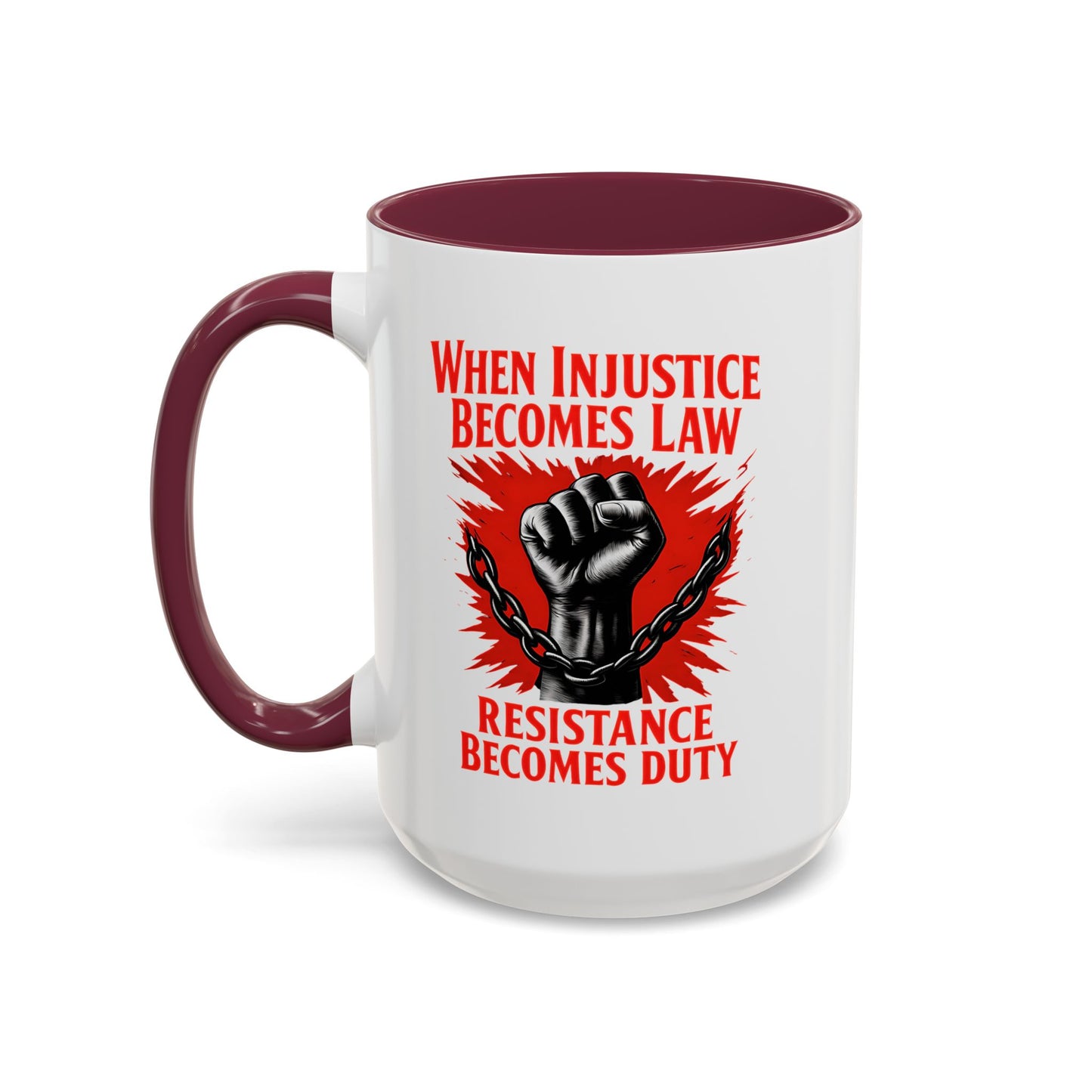 anti trump mug, chinga la mirgra, When Injustice Becomes Law, Resistance Mug, Social Justice Mug, Equality Coffee Cup, Resist Mug Gift