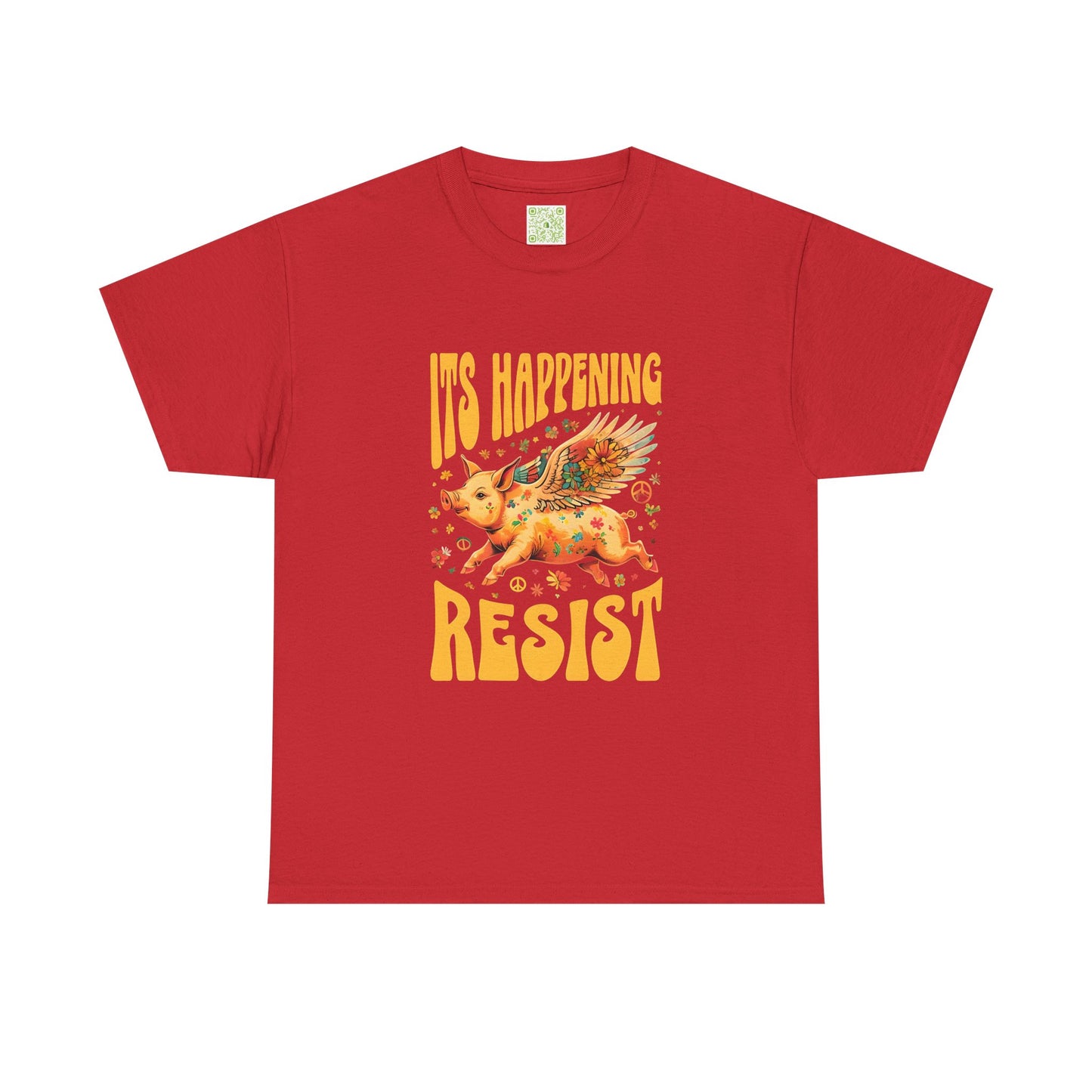 When Pigs Fly Resist Shirt, Flying Pig Tee, Pigs with Wings, Pig Lover Gift, Cute Pig Shirt, Pig Tshirt, Piglet