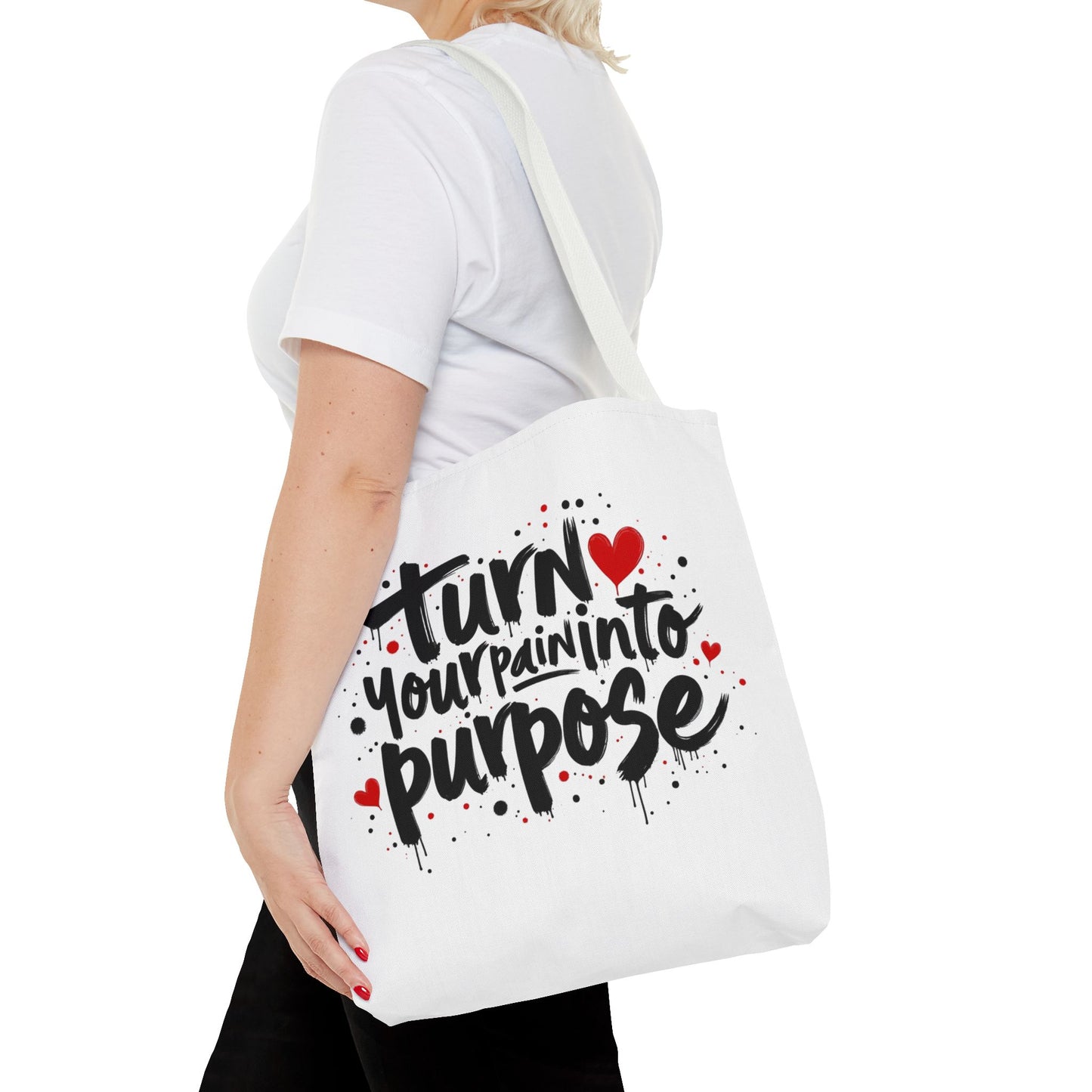 Enneagram 4 Inspirational Tote Bag, Turn Your Pain Into Purpose, Enneagram Type 4, Self Growth, Personality Types