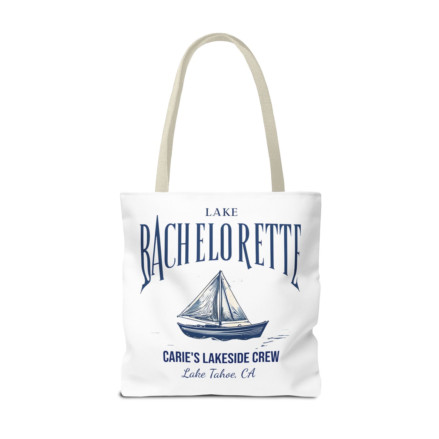 Let's Get Nauti Personalized Tote Bag, Bride Tote Bag, Bridesmaid Tote Bag, Hen Party Favors, Bride Tribe, Lake Bachelorette