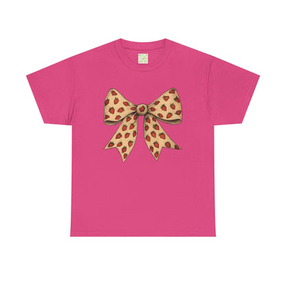 Strawberry Coquette Bow Shirt, Cute Summer Shirt, Summer Vibes, Strawberry Season Tee, Coquette Summer, Strawberry Top