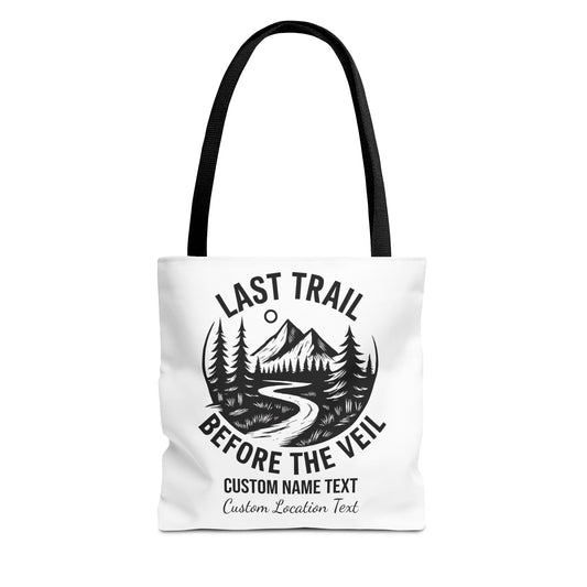 Bachelorette Last Trail Before the Veil Tote, Bride Tote Bag, Bridesmaid Tote Bags, Hen Party Favors, Bride Squad