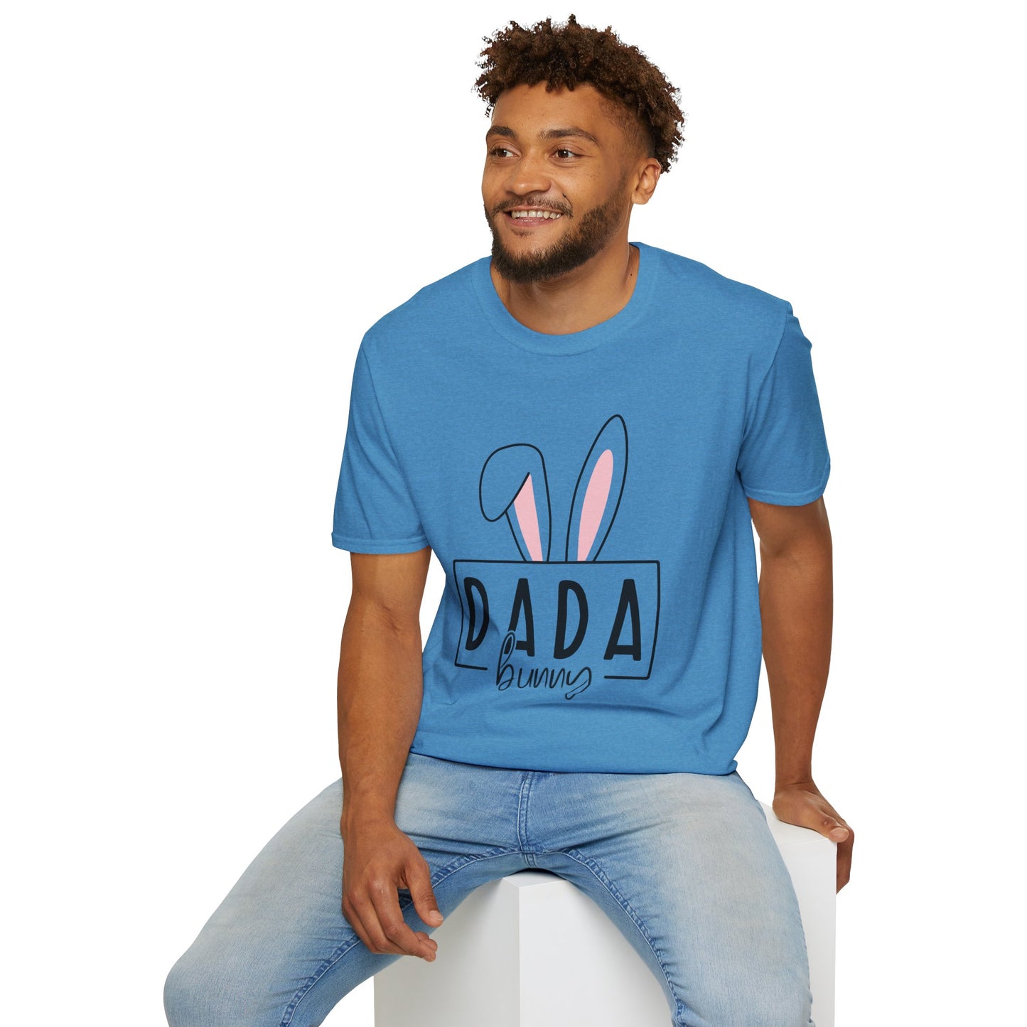 Dada Bunny Ears Unisex Softstyle T-Shirt - Cute Easter Apparel for Aunts
