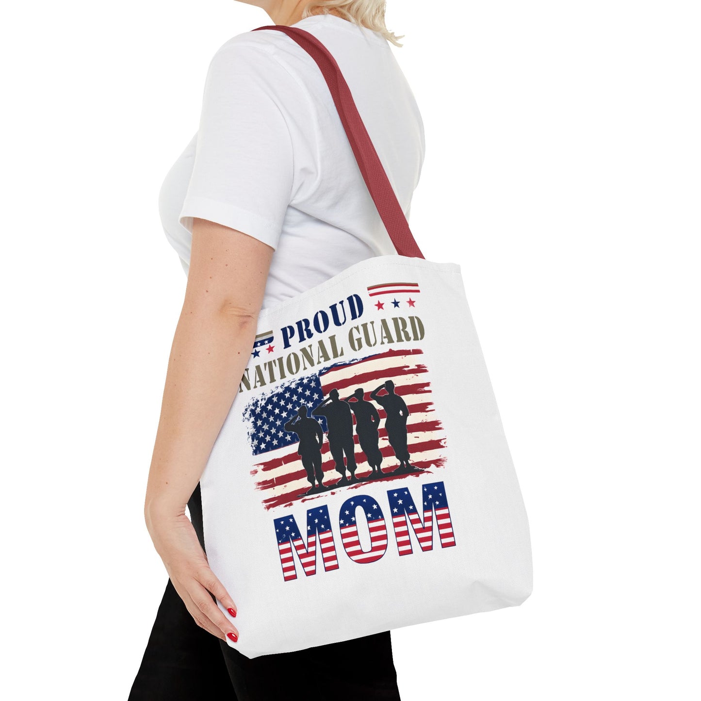 Proud National Guard Mom Tote Bag, Proud Army Mom, Marine Mom, Army Wife, Military Mom, Military Tote Bag, USA