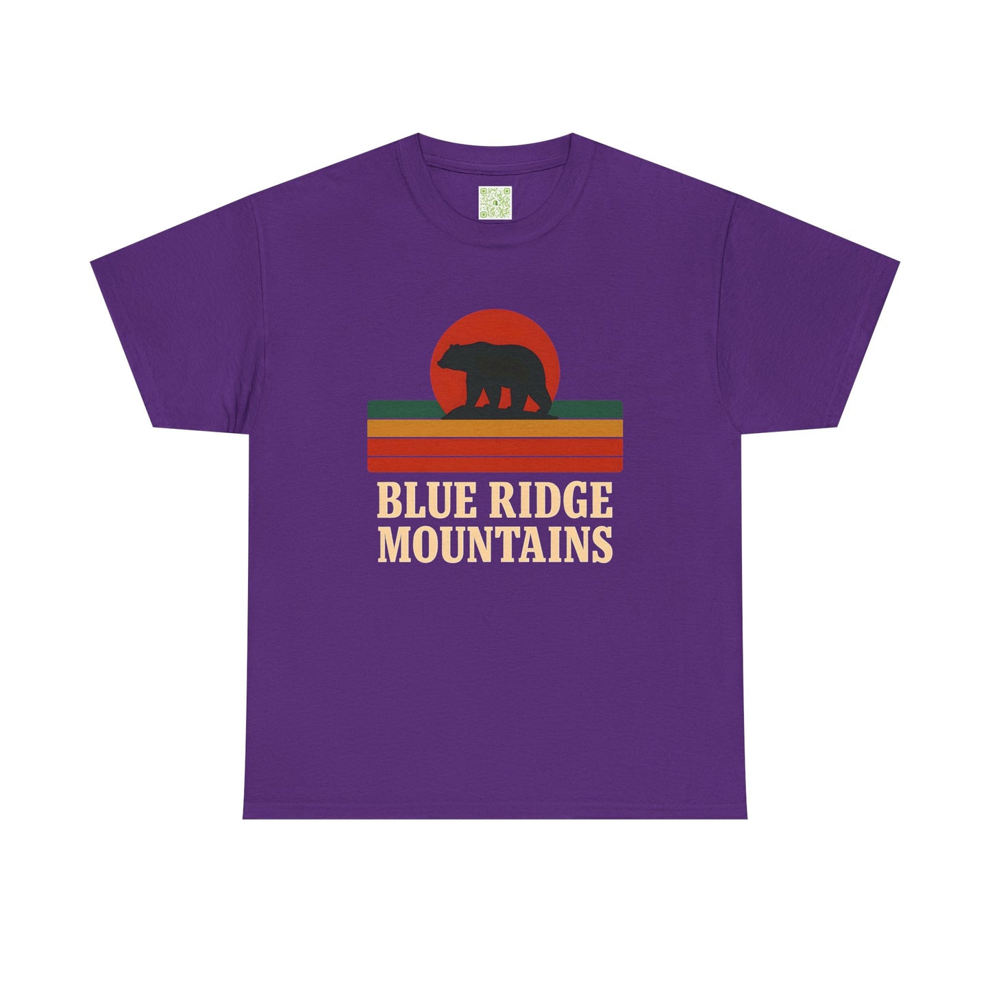 Vintage Style Unisex Blue Ridge Mountains Tee, Bear Graphic Tee, Blue Ridge Parkway, Nature Inspired Shirt