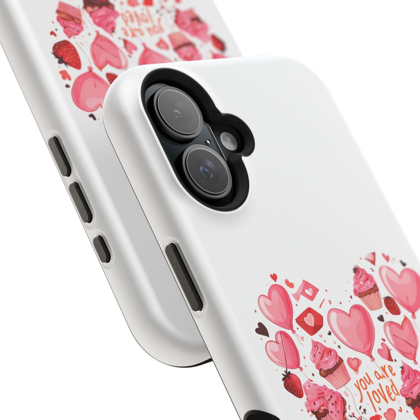 Valentine's Day Magnetic Tough Cases, Cute Phone Cover, Gift for Her, Love Heart Design, Personalizable Tech Accessory
