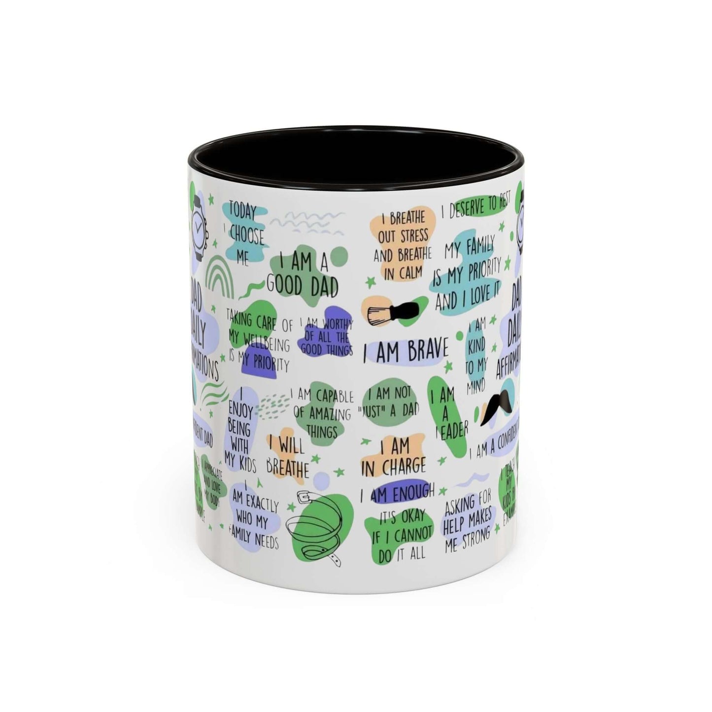 Dad Affirmations Multi Color Mug