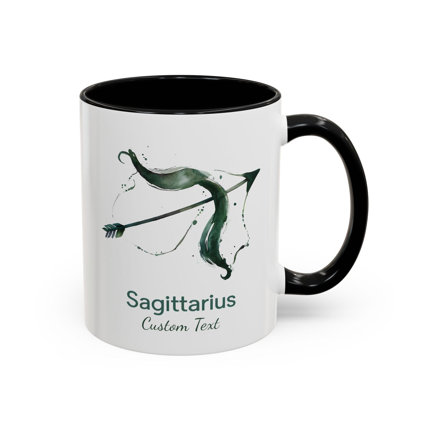 Personalized Sagittarius Accent Coffee Mug, Zodiac Mug, Astrology Mug, Custom Zodiac Gift, Birth Month, Sagittarius Zodiac Sign