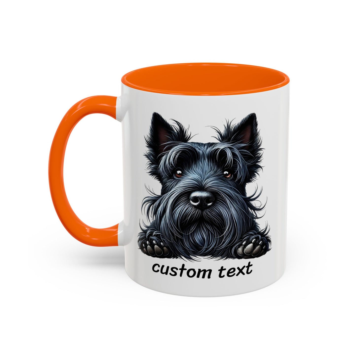 Funny Dog Lover Scottish Terrier Accent Mug - "Dog is Friendly, I am Not"