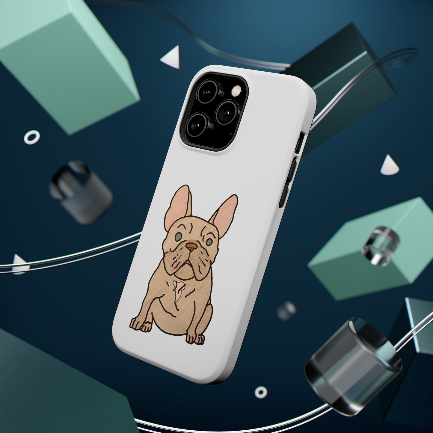 French Bulldog Magnetic Tough Case, Cute Pet Phone Cover, Dog Lover Gift, MagSafe Phone Protector, Unique Phone Accessory