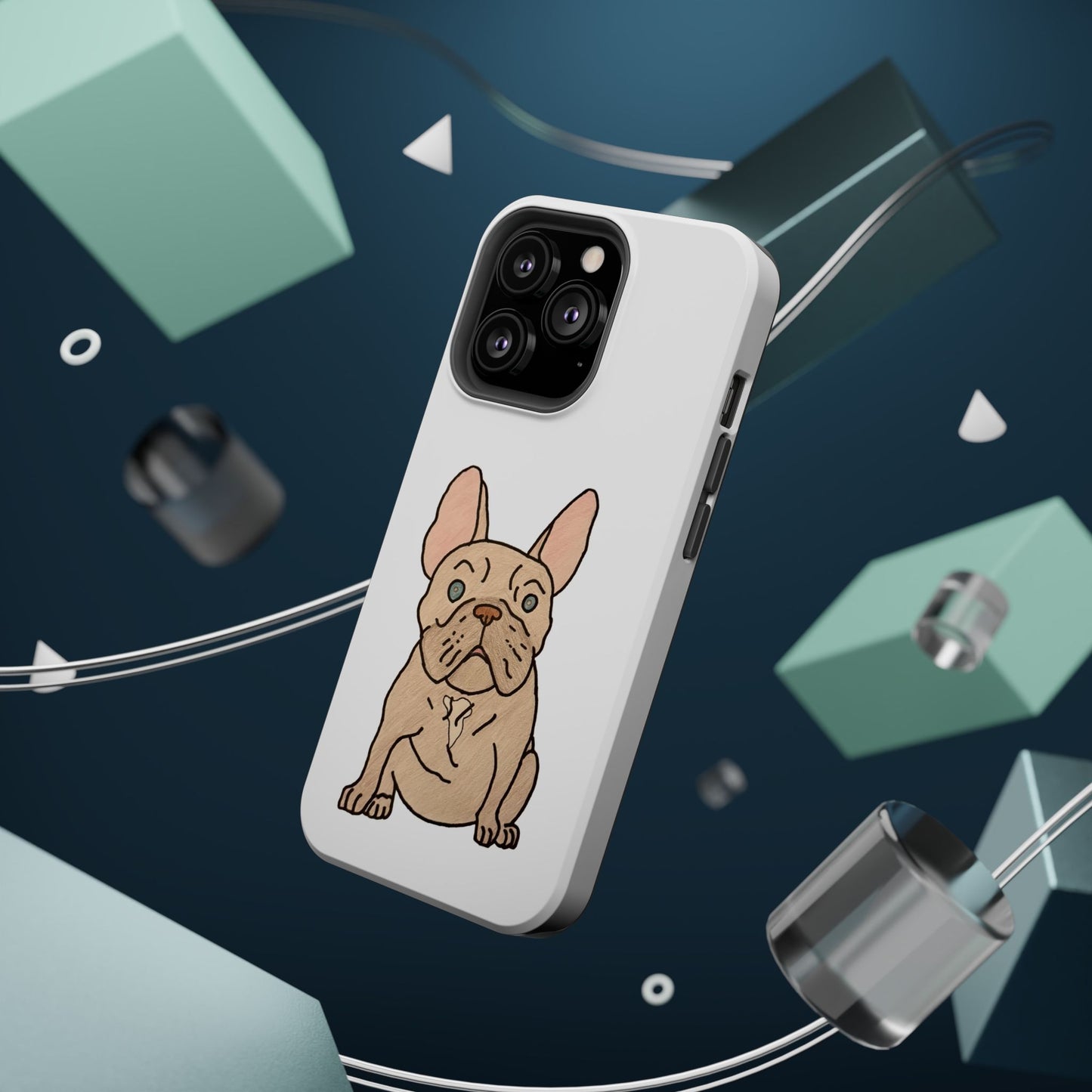 French Bulldog Magnetic Tough Case, Cute Pet Phone Cover, Dog Lover Gift, MagSafe Phone Protector, Unique Phone Accessory