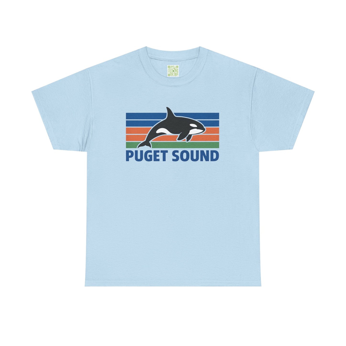 Puget Sound Orca Graphic Tee, Orca Whale Shirt, Unisex Whale Tshirt, Respect The Locals, Whale Watching Shirt