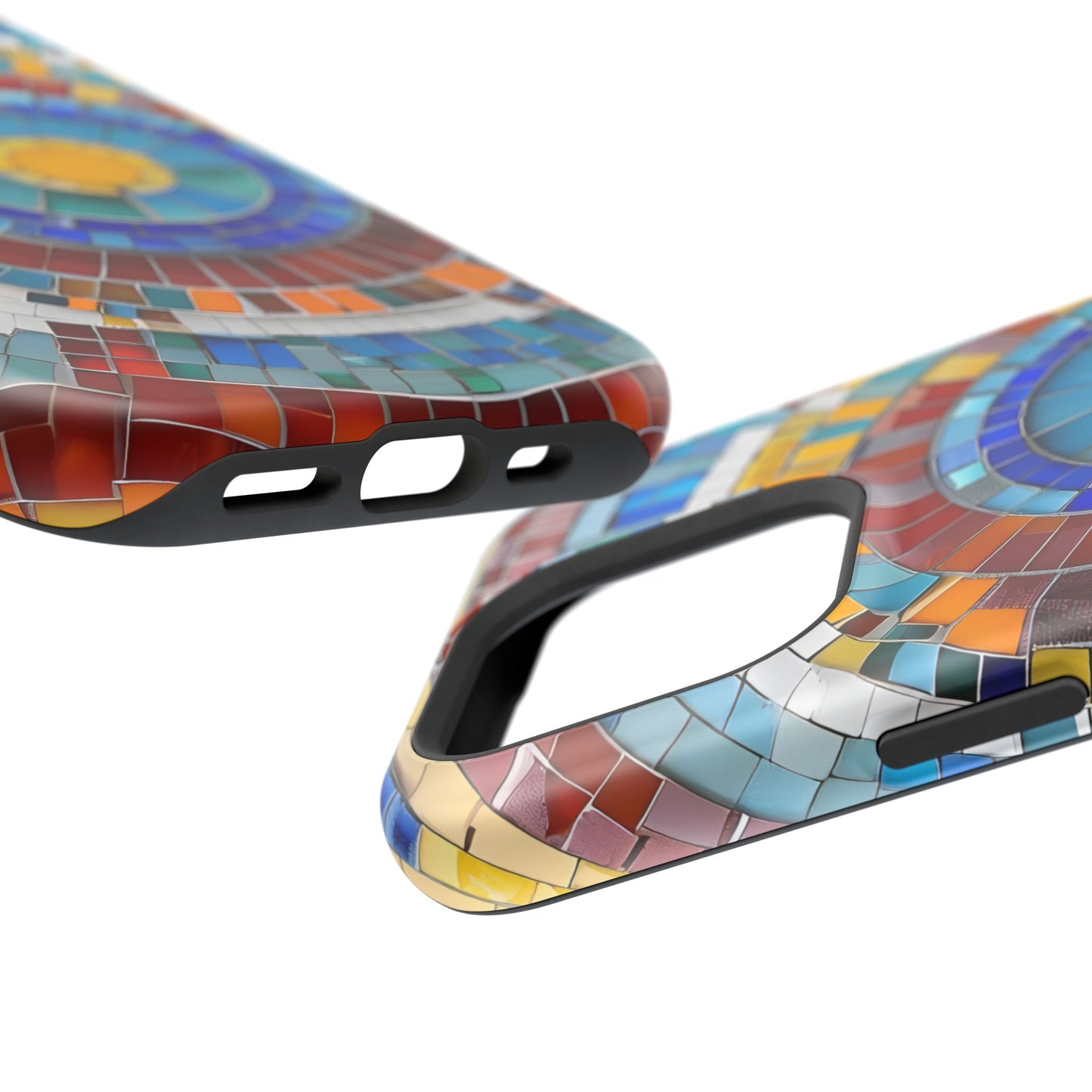 Vibrant Mosaic  iPhone Case - Colorful iPhone Cover, Unique Phone Accessory, MegSafe iPhone cover