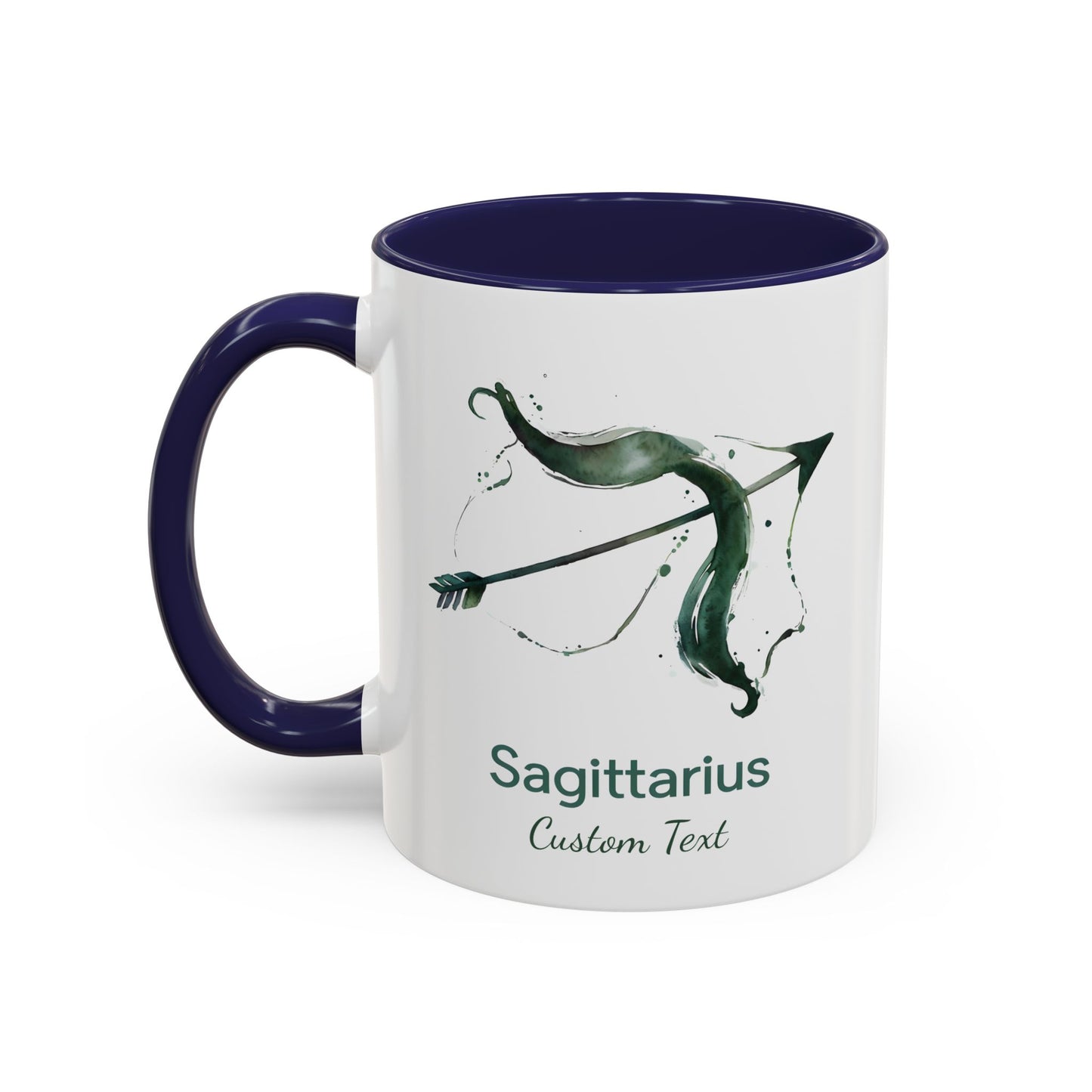 Personalized Sagittarius Accent Coffee Mug, Zodiac Mug, Astrology Mug, Custom Zodiac Gift, Birth Month, Sagittarius Zodiac Sign