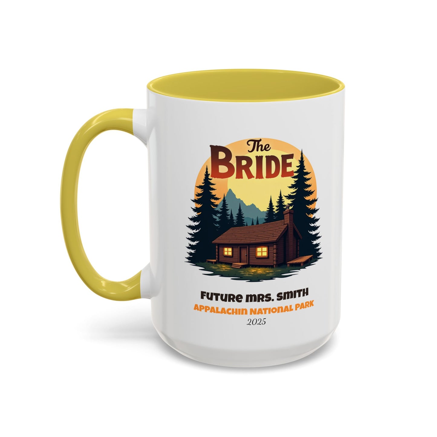 Camp Bride Accent Coffee Mug, Hen Party Favors, Bachelorette Cup, Girls Trip Gifts, Camp Bach, Bride Tribe