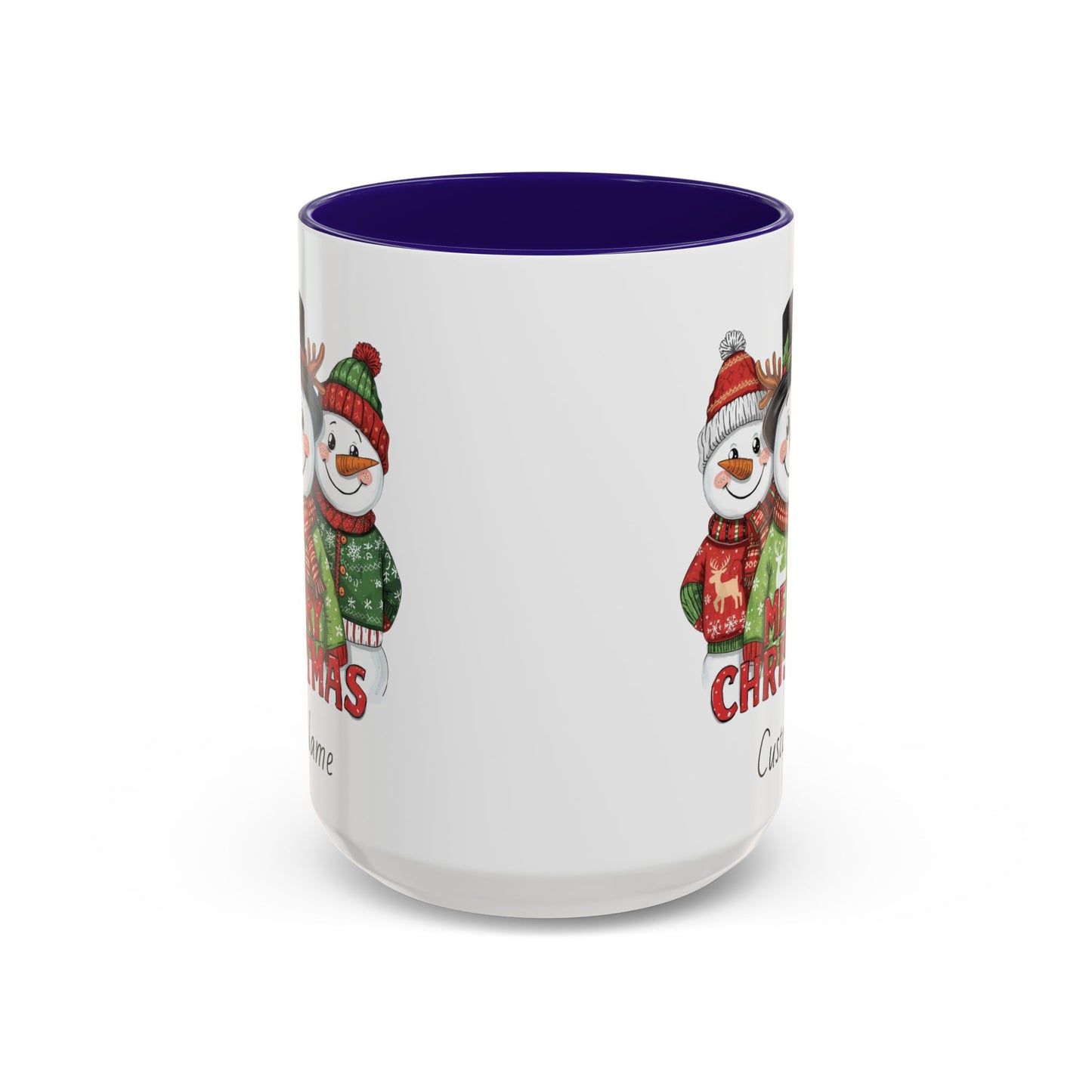 Cheerful Christmas Snowman Mug, Snowman Coffee Mug, Cute Christmas Mug, Snowman Gift for Her, Gift for Neighbors