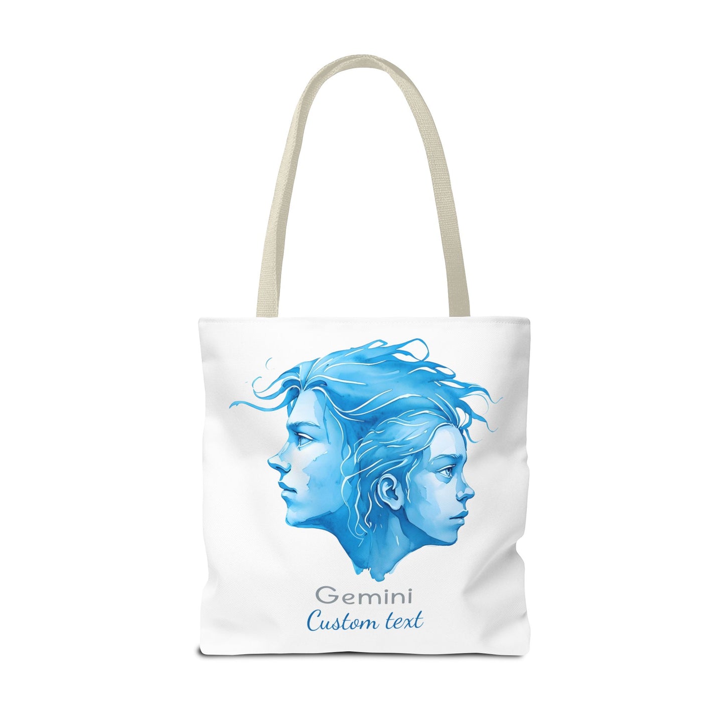 Gemini Zodiac Personalized Tote Bag, Astrology Lover Gift, Artistic Tote Bag, Gemini Birthday Gift, Trendy Tote