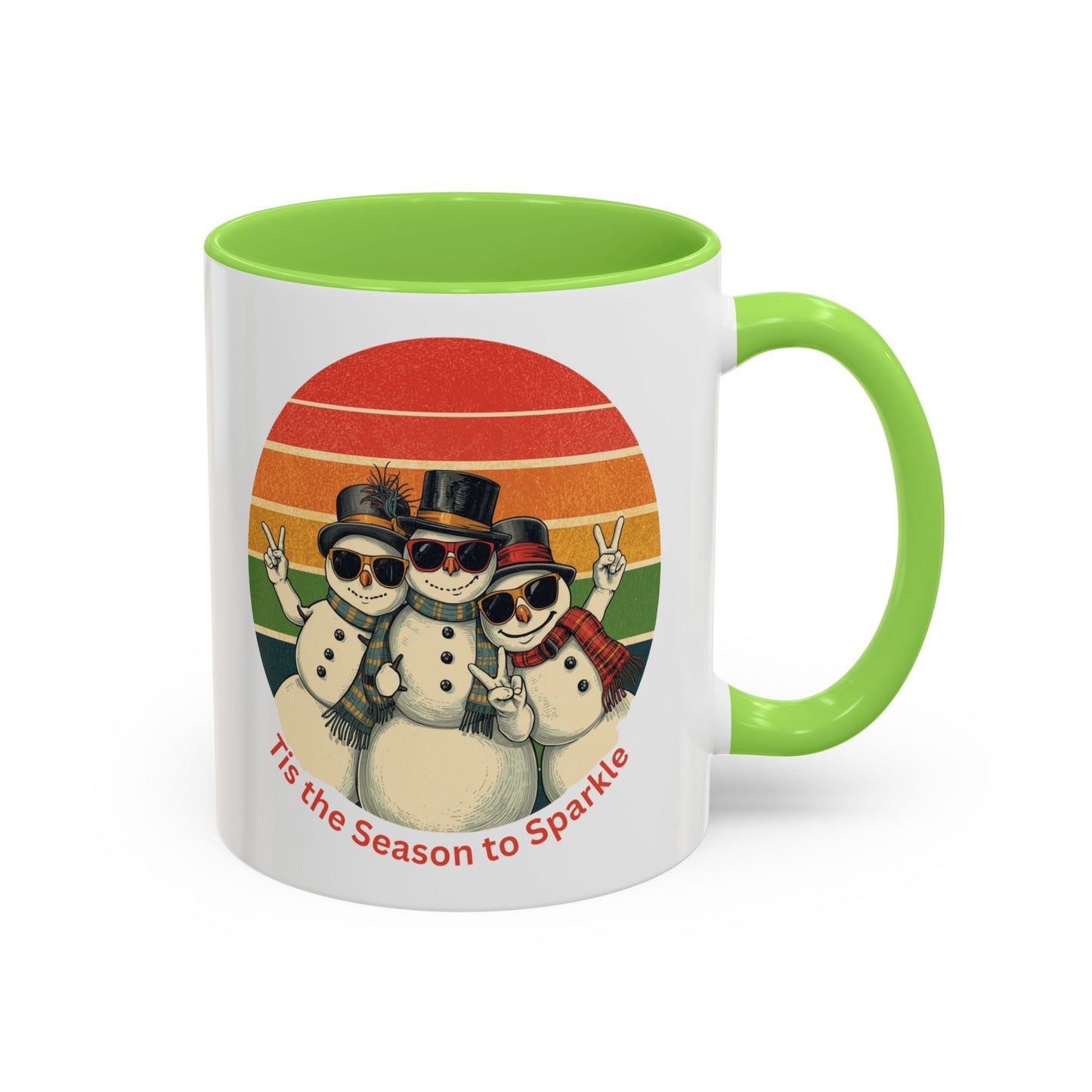 Retro Winter Snowman Mug, Christmas Mug, Nurse Holiday Gift, Gift for Nurse, Nursing Christmas, Nurse Gift, Snowman Mug