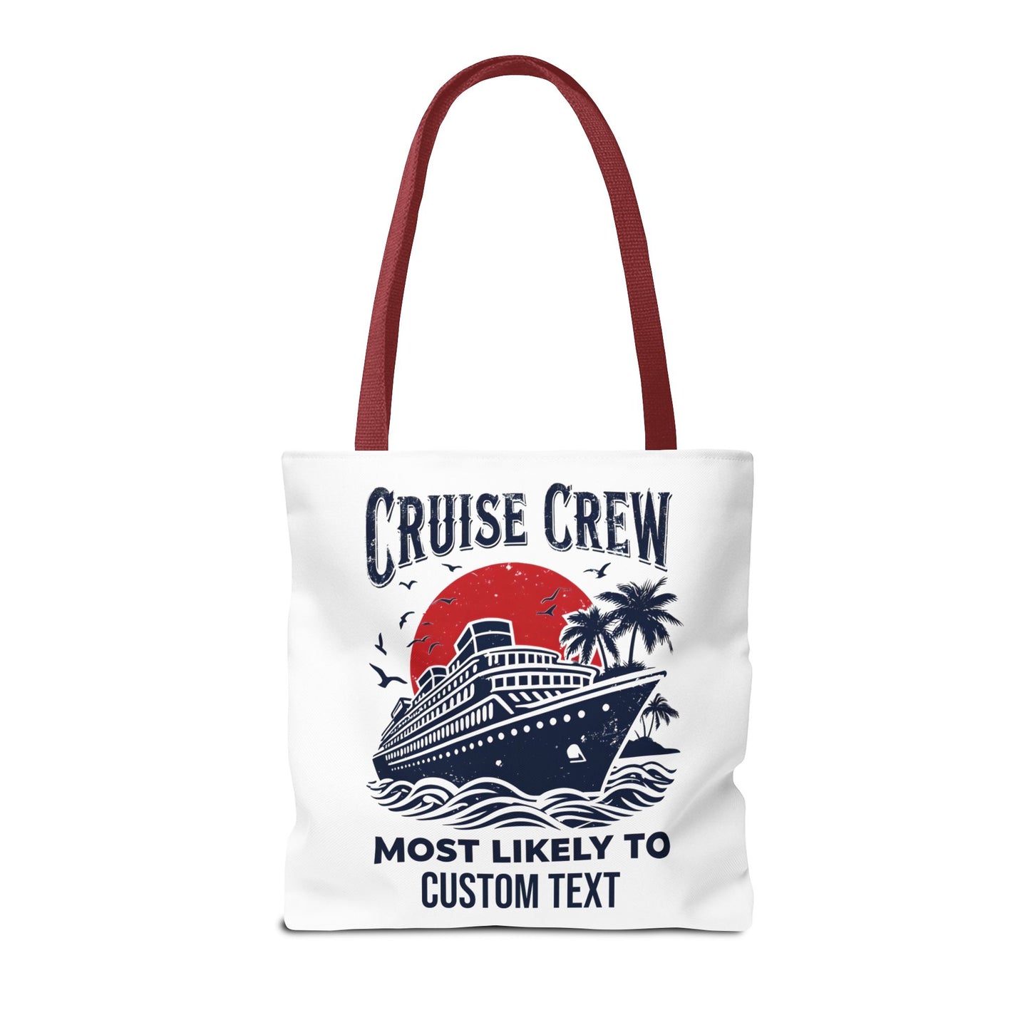 Cruise Crew Tote Bag, Most Likely To Design, Personalized Cruise Gift, Vacation Tote Bag, Family Cruise 2025, Friends Vacation