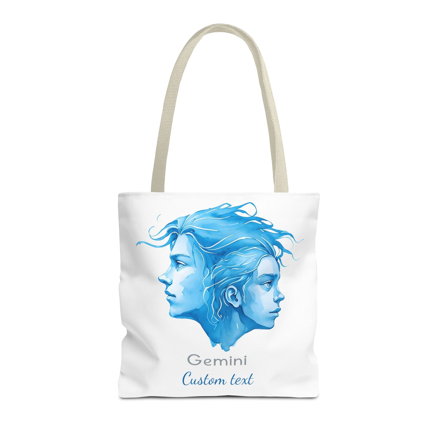 Gemini Zodiac Personalized Tote Bag, Astrology Lover Gift, Artistic Tote Bag, Gemini Birthday Gift, Trendy Tote