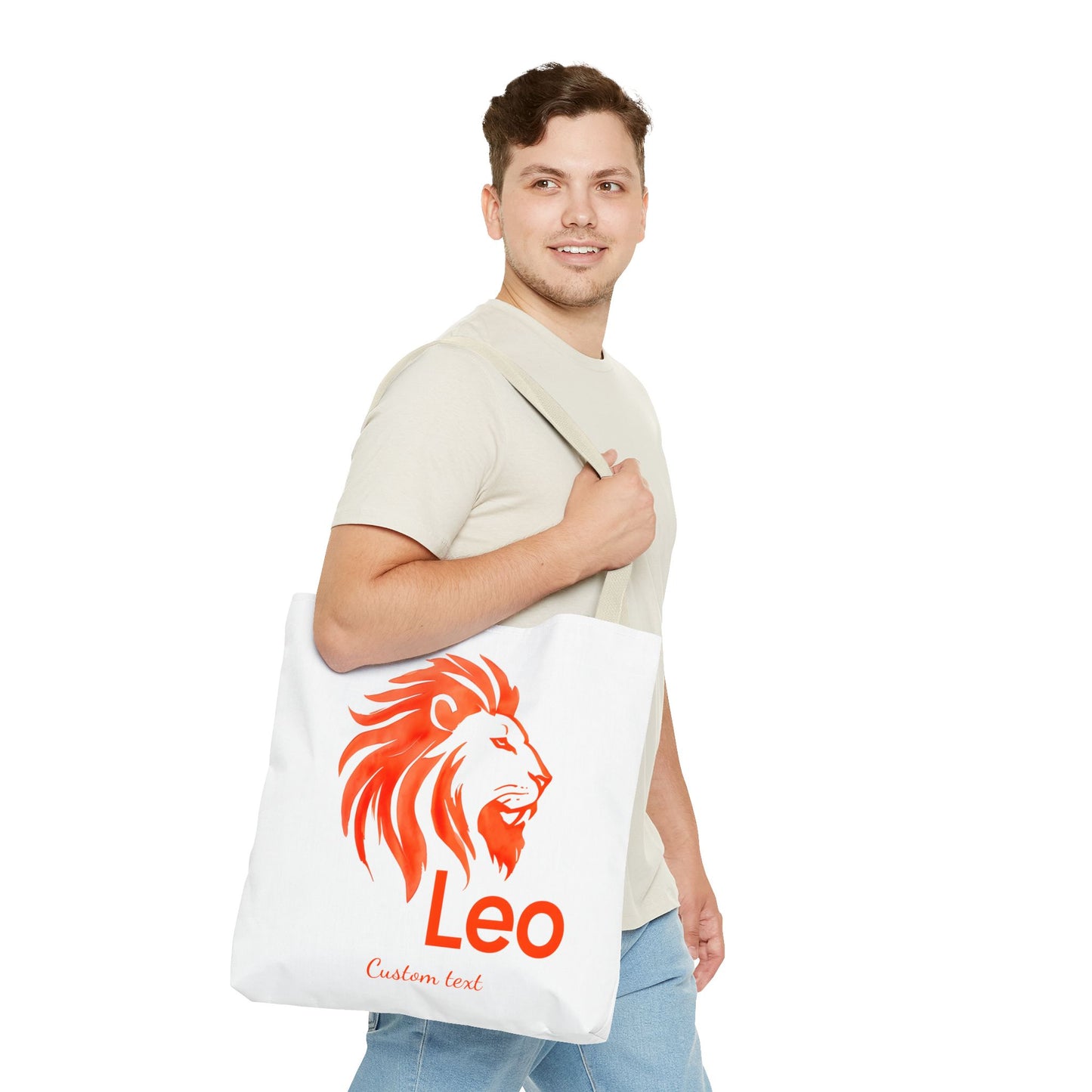 Leo Zodiac Personalized Tote Bag, Artistic Tote Bag, Astrology Lover, Trendy Tote Bag, Weekender, Aesthetic Tote