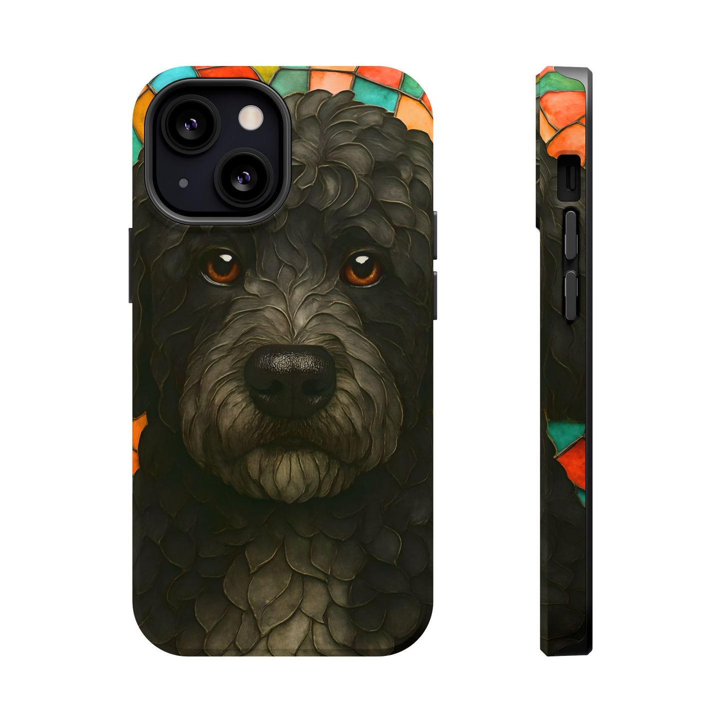 Portuguese Water Dog Mosaic Phone Case, Dog iPhone Case, Portie Dog Phone Case, Dog Lover Gift, Dog Phone Accessory