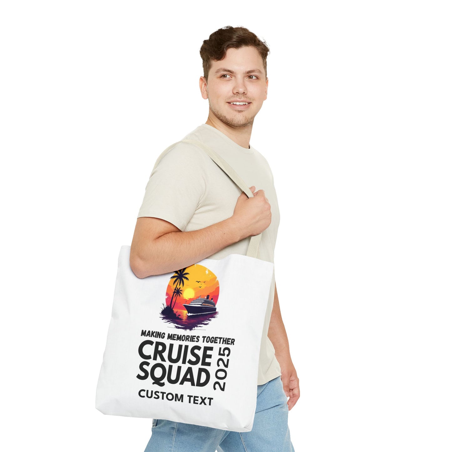 Personalized Cruise Squad Tote Bag, Family Cruise 2025, Matching Tote Bag, Vacation Tote, Family Vacation 2025, Cruise Bag