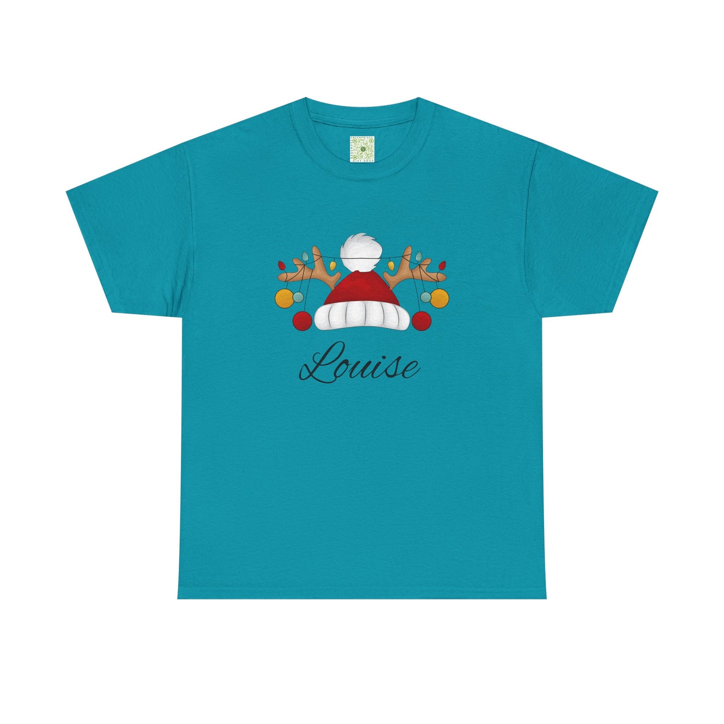 Santa Hat, Personalized Shirt, Reindeer Lights Christmas Shirt, Funny Holiday Tee, Matching Family Christmas Outfit, 2025 Gift